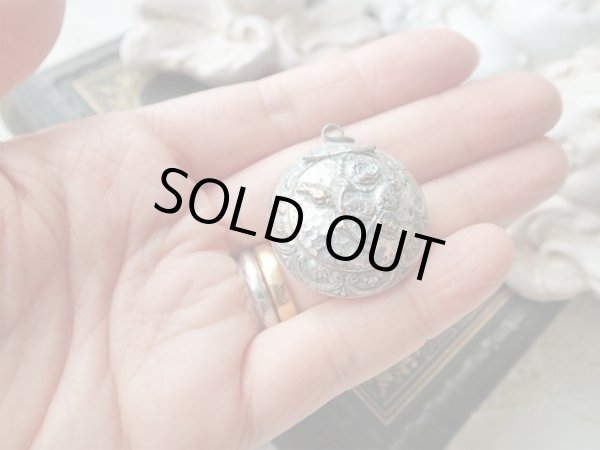 画像11: 【ミラー付ミニパウダーケース】【パフ付き】【シャトレーヌ先端用】フランス・アンティーク＆ヴィンテージ品 (11)