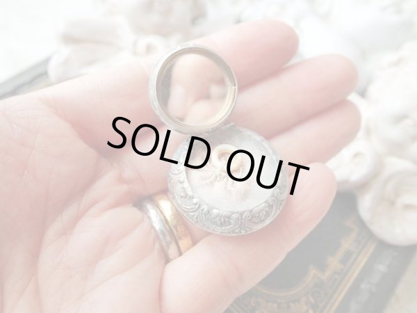 画像10: 【ミラー付ミニパウダーケース】【パフ付き】【シャトレーヌ先端用】フランス・アンティーク＆ヴィンテージ品 (10)