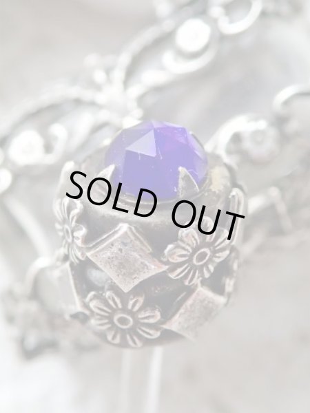 画像11: 【キューピッドと透かし細工】【ローズカットブルーガラス付蓋香水瓶】【パフュームボトル】フランス・アンティーク＆ヴィンテージ品 (11)