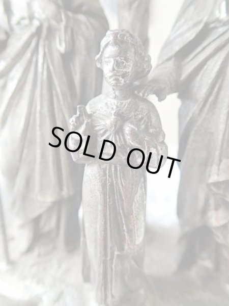 画像7: 【椰子の木陰の聖家族】【土台付き聖像】フランス・アンティーク＆ヴィンテージ聖品 (7)