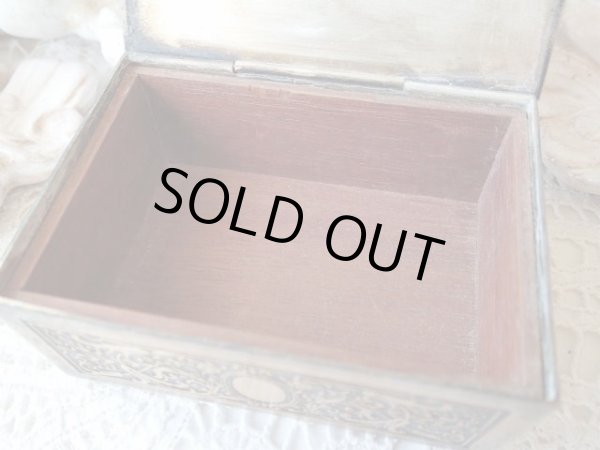 画像7: 【アールヌーヴォー植物文様装飾ルルドの聖母】【メタルボックス】【1858年】フランス・アンティーク＆ヴィンテージ品 (7)