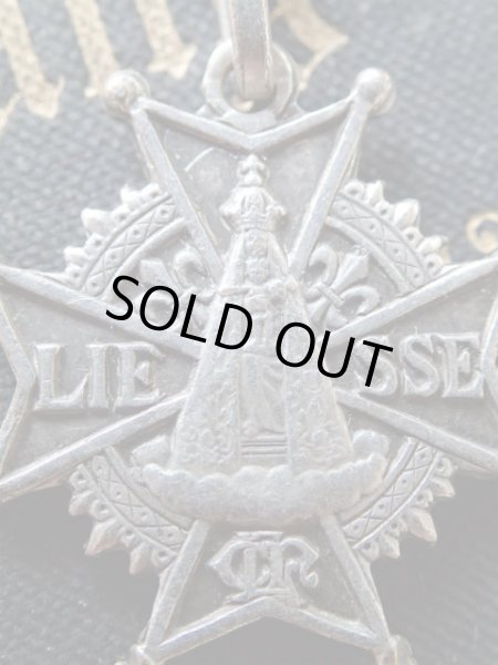 画像6: 【リエス＝ノートル＝ダム】【黒の聖母のメダイ】【マルタクロス型】フランス・アンティーク＆ヴィンテージメダイ (6)