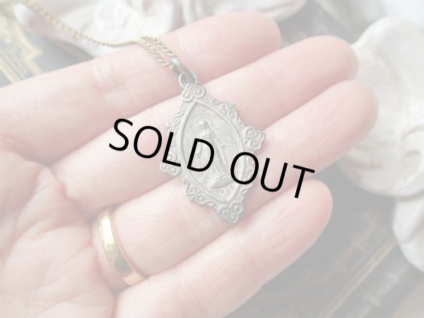 画像6: 【無原罪の聖母】【装飾額縁風デザイン】フランス・アンティーク＆ヴィンテージメダイ (6)