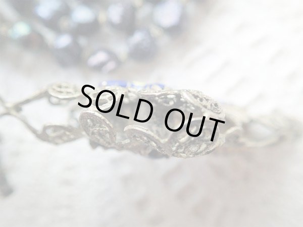 画像6: 【聖遺物が納められたフィリグリーロザリオ】【淡水ブラックパール】ドイツ・アンティーク＆ヴィンテージ聖品 (6)