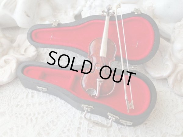 画像2: 【イタリアシルバーミニチュア工房Sacchettiサッケッティ作品】 【ケース付きバイオリン】イタリア・ヴィンテージ品 (2)