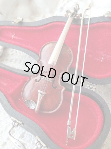 画像3: 【イタリアシルバーミニチュア工房Sacchettiサッケッティ作品】 【ケース付きバイオリン】イタリア・ヴィンテージ品 (3)