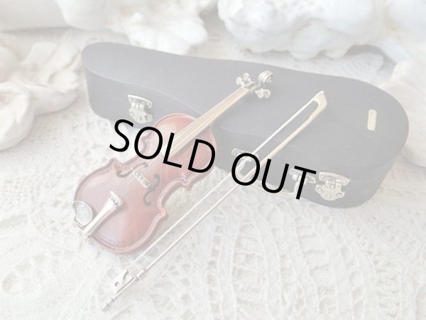 画像4: 【イタリアシルバーミニチュア工房Sacchettiサッケッティ作品】 【ケース付きバイオリン】イタリア・ヴィンテージ品 (4)