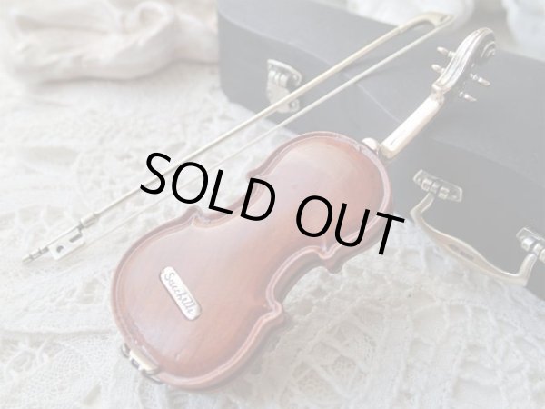 画像6: 【イタリアシルバーミニチュア工房Sacchettiサッケッティ作品】 【ケース付きバイオリン】イタリア・ヴィンテージ品 (6)