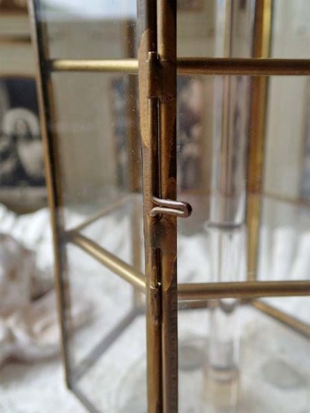 画像6: 【6角柱コレクションガラスキャビネット】【回転式】イタリア・アンティーク品 (6)