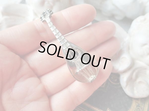 画像10: 【シルバー800製ミニチュア楽器】【マンドリン】イタリア・ヴィンテージ品 (10)