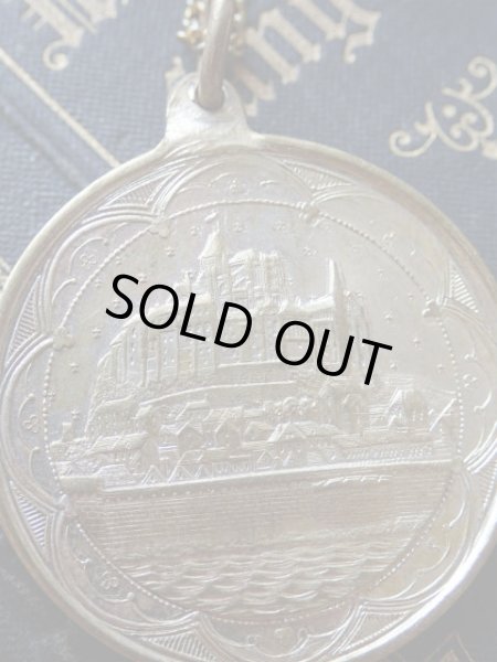 画像11: 【モン・サン・ミシェル巡礼記念メダイ】【大天使ミカエル】【隠しエルミーヌ・プラン】フランス・アンティーク＆ヴィンテージメダイ (11)