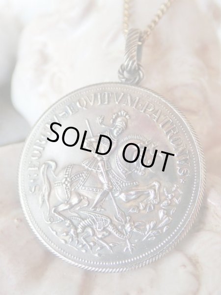 画像2:  【シルバー製】【ゲオルクスターラー】【聖ゲオルギウス】ドイツ・アンティーク＆ヴィンテージメダイ (2)