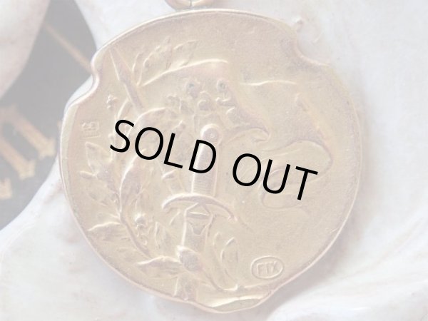 画像6: 【聖ジャンヌダルク】【ゴールドFIXメダイ】【彫刻家Edmond.H.Becker】フランス・アンティーク＆ヴィンテージメダイ (6)