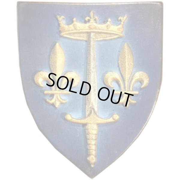 画像15: 【聖ジャンヌダルク紋章】【青エナメルロカイユ装飾】【パウダーケース】フランス ・アンティーク＆ヴィンテージ品 (15)