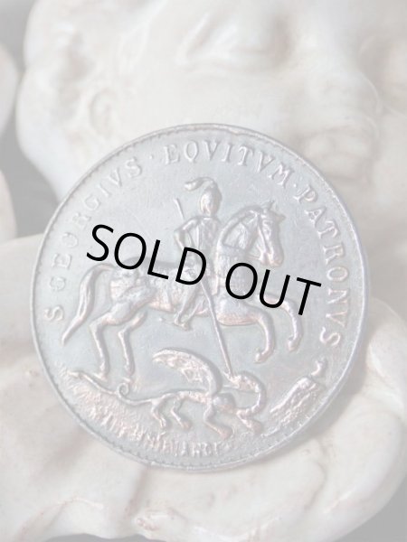 画像2: 【シルバー製大サイズ】【ゲオルクスターラー】【聖ゲオルギウス】ドイツ・アンティーク＆ヴィンテージメダイ (2)