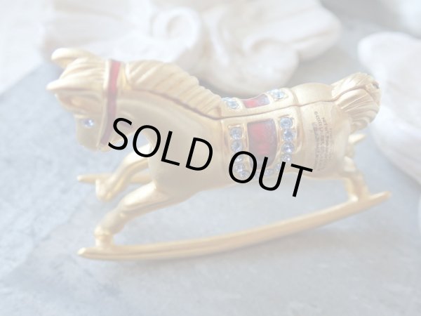 画像9: 【エスティローダークリスマス限定品】【練り香水ケース】【ロッキングホース型1998年】アメリカ・ヴィンテージ品 (9)