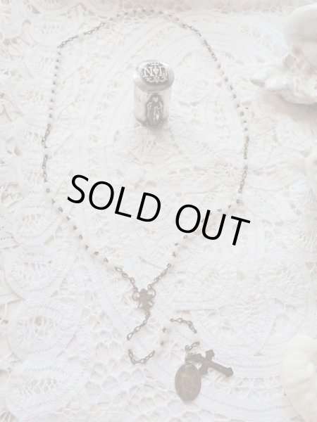 画像18: 【ルルドの聖母】【ノートルダム頭文字ND蓋ロザリオケース】【ロザリオとセット】フランス・アンティーク＆ヴィンテージ聖品 (18)