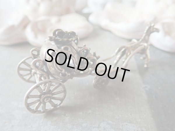 画像4: 【イタリア製ヴィンテージミニチュア】【シルバー800】【カボチャの馬車（中・エナメル付き）】イタリア・アンティーク＆ヴィンテージ品 (4)