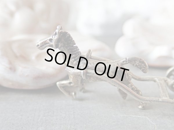 画像7: 【イタリア製ヴィンテージミニチュア】【シルバー800】【カボチャの馬車（中・エナメル付き）】イタリア・アンティーク＆ヴィンテージ品 (7)