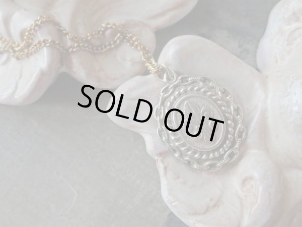 画像7: 【シルバー製チェーン風飾り枠ミニルリケール】【聖遺物】【ルルドの聖母とフルールドリス】フランス・アンティーク＆ヴィンテージ品 (7)