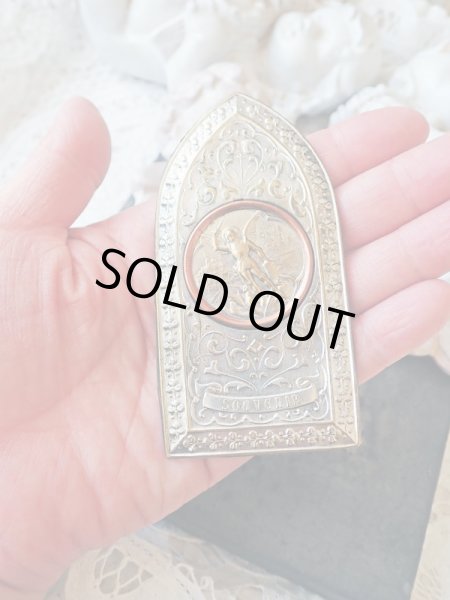 画像10: 【モン・サン・ミッシェル巡礼記念品】【大天使ミカエルのオラトリー】フランス・アンティーク＆ヴィンテージ聖品 (10)