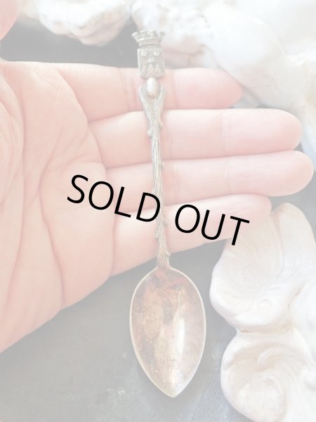 画像7: 【Franceコテレ紋章】【枝と葉っぱのティースプーン】フランス・アンティーク・ヴィンテージ品 (7)