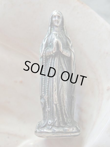 画像10: 【最小サイズ】【フルールドリス文様聖像入りケース】【ルルドの聖母】フランス・アンティーク＆ヴィンテージ聖品 (10)
