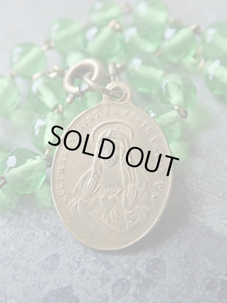 画像17: 【隠し扉聖像付ロザリオケース】【ノートルダム頭文字蓋フルールドリス文様】【ロザリオとセット】フランス・アンティーク＆ヴィンテージ聖品 (17)