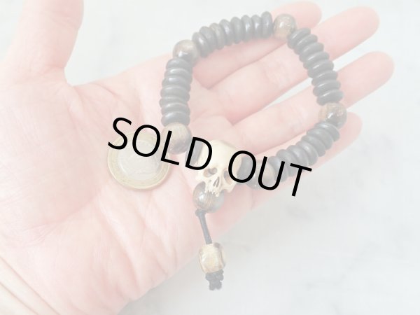 画像9: 髑髏数珠【六道輪廻】鹿角製 髑髏作家服部・髑髏根付・提げ物・彫刻・その他髑髏作品 (9)