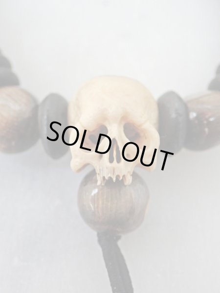 画像6: 髑髏数珠【六道輪廻】鹿角製 髑髏作家服部・髑髏根付・提げ物・彫刻・その他髑髏作品 (6)