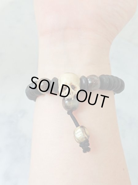 画像10: 髑髏数珠【六道輪廻】鹿角製 髑髏作家服部・髑髏根付・提げ物・彫刻・その他髑髏作品 (10)