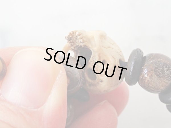 画像8: 髑髏数珠【六道輪廻】鹿角製 髑髏作家服部・髑髏根付・提げ物・彫刻・その他髑髏作品 (8)