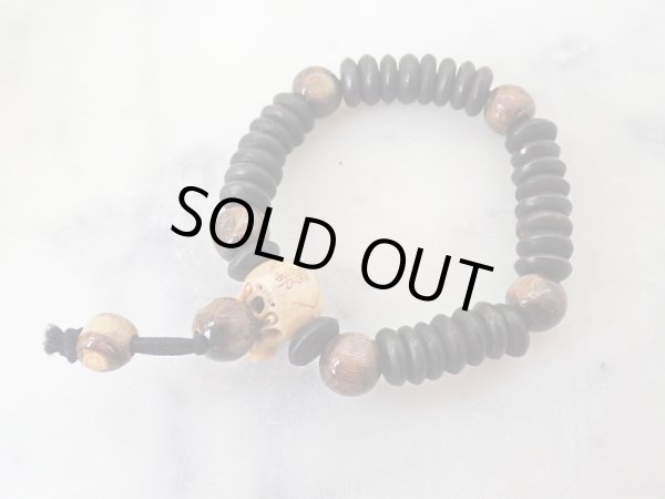 画像4: 髑髏数珠【六道輪廻】鹿角製 髑髏作家服部・髑髏根付・提げ物・彫刻・その他髑髏作品 (4)