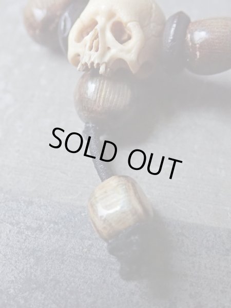 画像13: 髑髏数珠【六道輪廻】鹿角製 髑髏作家服部・髑髏根付・提げ物・彫刻・その他髑髏作品 (13)