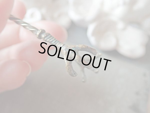 画像4: 【フィレンツェ百合紋と鳥の脚】【シルバー800製シュガートング】イタリア・アンティーク＆ヴィンテージ品 (4)