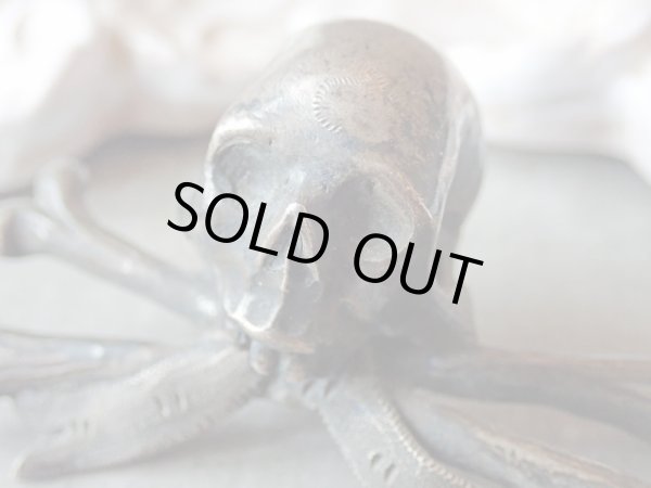 画像7: 【メメントモリMemento mori】【スカル＆クロスボーン】【キリスト磔刑十字架の足元用髑髏パーツ】ドイツ・アンティーク＆ヴィンテージ品 (7)