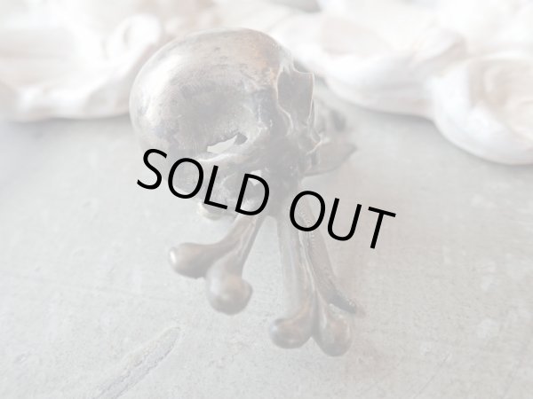 画像6: 【メメントモリMemento mori】【スカル＆クロスボーン】【キリスト磔刑十字架の足元用髑髏パーツ】ドイツ・アンティーク＆ヴィンテージ品 (6)