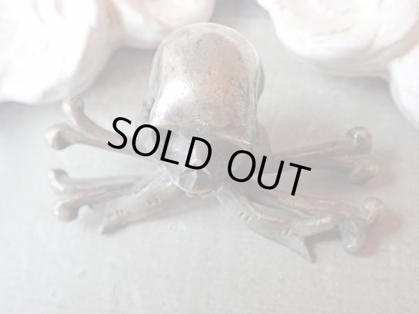 画像10: 【メメントモリMemento mori】【スカル＆クロスボーン】【キリスト磔刑十字架の足元用髑髏パーツ】ドイツ・アンティーク＆ヴィンテージ品 (10)