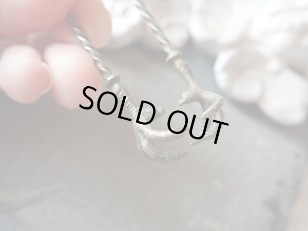 画像5: 【フィレンツェ百合紋と鳥の脚】【シルバー800製シュガートング】イタリア・アンティーク＆ヴィンテージ品 (5)