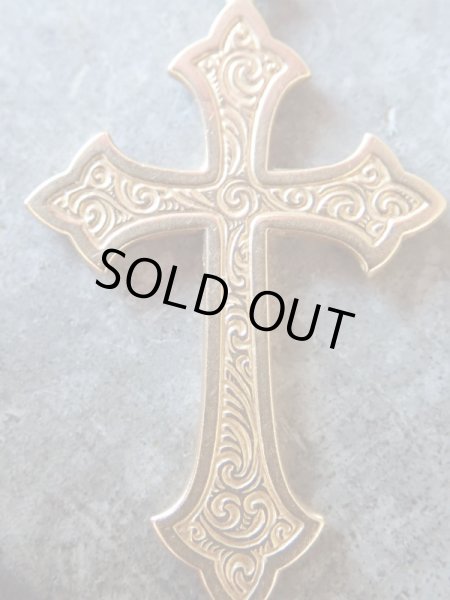 画像11: 【K18イエローゴールドクロス】【アラベスク・唐草】【クロスフローリー】【1.1g】フランス・アンティーク＆ヴィンテージクロス (11)