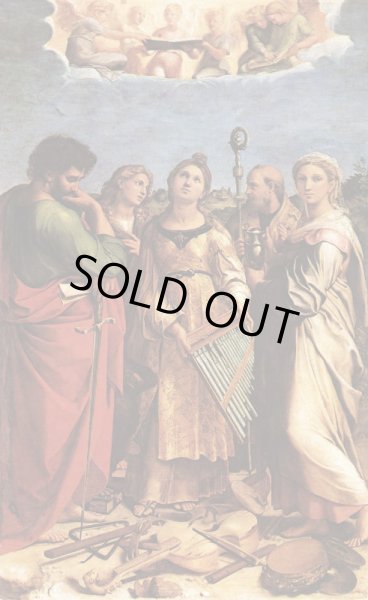 画像5: 【音楽の守護聖人セシリア】【1800年代半ばご絵】イタリア・アンティーク＆ヴィンテージホーリーカード (5)