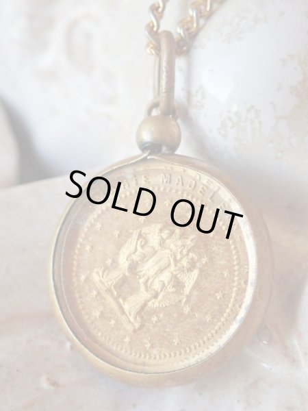 画像5: 【両面ガラスはめ込みジェムメダイ】【サントボームの洞窟のマグダラのマリア】フランス・アンティーク＆ヴィンテージメダイ (5)