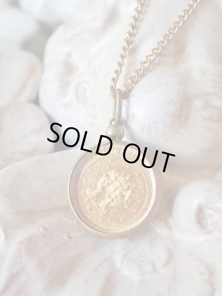 画像4: 【両面ガラスはめ込みジェムメダイ】【サントボームの洞窟のマグダラのマリア】フランス・アンティーク＆ヴィンテージメダイ (4)