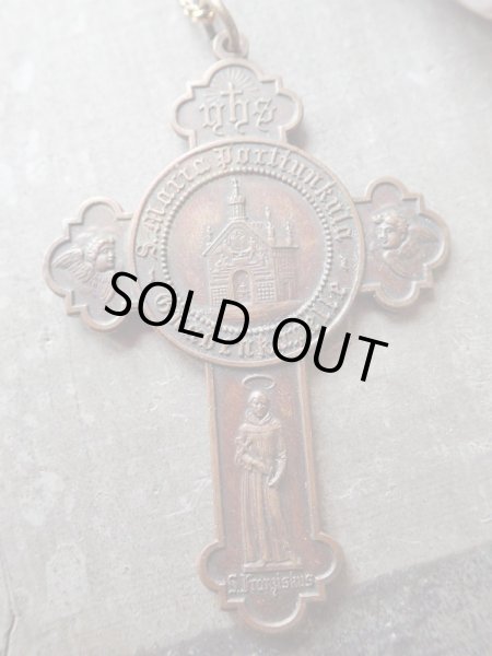 画像6: 【アッシジの聖フランシスコの十字架型メダイ】【Porziuncolaポルツィウンコラ】ドイツ・アンティーク＆ヴィンテージクロス (6)