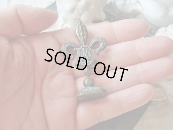 画像12: 【フルールドリスとノートルダム頭文字NDD】【シーリングスタンプ】フランス・アンティーク＆ヴィンテージ品 (12)