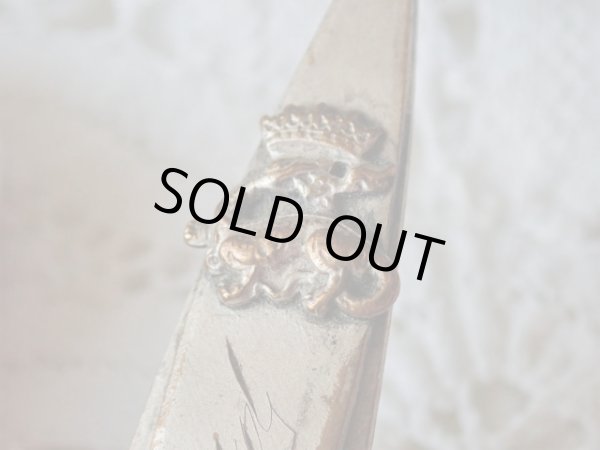 画像3: 【カーネーションとフランソワ1世サラマンダー紋章】【しおり兼ペーパーナイフ】フランス・アンティーク＆ヴィンテージ品 (3)