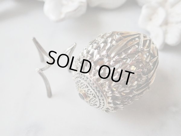 画像8: 【1988年】【スノードロップ透かし細工261/500】【SV925×K24GP】【セント・ジェームス・ハウス・カンパニー】イギリス・ヴィンテージイースターエッグ (8)