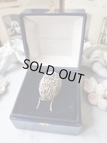 画像18: 【1988年】【スノードロップ透かし細工261/500】【SV925×K24GP】【セント・ジェームス・ハウス・カンパニー】イギリス・ヴィンテージイースターエッグ (18)