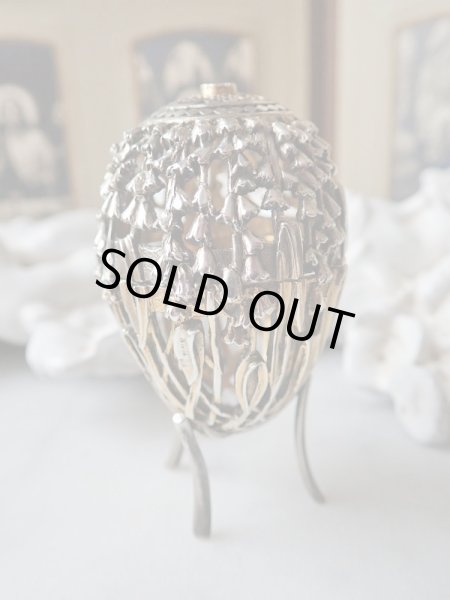 画像2: 【1988年】【スノードロップ透かし細工261/500】【SV925×K24GP】【セント・ジェームス・ハウス・カンパニー】イギリス・ヴィンテージイースターエッグ (2)