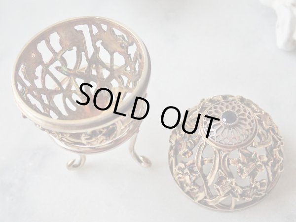 画像11: 【ディーラー私物放出品】【1980年】【水仙透かし細工71/500】【SV925×K24GP】【セント・ジェームス・ハウス・カンパニー】イギリス・ヴィンテージイースターエッグ (11)